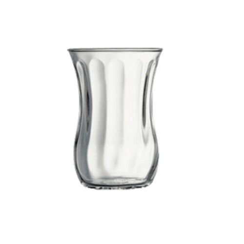 Türkisches Teeglas, geripptes Design, 120ml