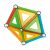 Geomag Supercolor Panels mágneses építőjáték, összerakott geometriai forma