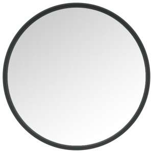 Oglindă de perete rotundă vidaXL de 30 cm, neagră