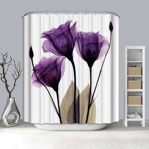 Textil Zuhanyfüggöny, lila virág 31 (180 x 200 cm) 38544542