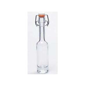 Klare Glasflasche mit Scharnierdeckel, 40ml - Wein- und Branntweinbrauen
