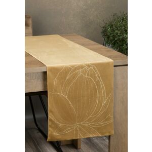 Eurofirany Bársony Asztali Futó - Mézsárga - 35x220 cm