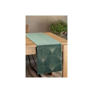 Eurofirany Bársony Asztali Futó - Sötét Menta - 35x180 cm