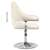 vidaXL állítható magasságú krémszínű bársony forgó étkezőszék