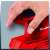 Close-up of Einhell TC-OS 1520 sander grip