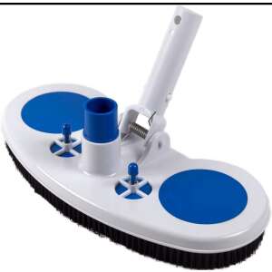 Medence tisztító porszívó, white and blue pool vacuum head with black brush - Pool and Beach Toy