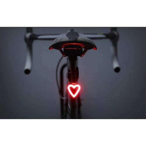 Lumina de coadă a bicicletei, lampă de bicicletă, lampă de bicicletă condusă de bicicletă - - Inima