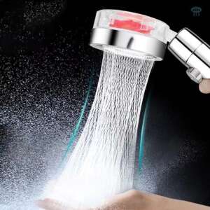 Wellnes shower head with water flowing through it - Shower head