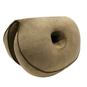 Brown memory foam seat cushion for posture correction and back pain relief - Pillow to improve grip