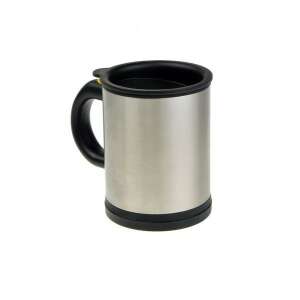 Cană cu autoamestecare, cană automată de cafea, cană de cafea electrică, cană din oțel inoxidabil, cu capac, argintiu - Nonbrand Cani