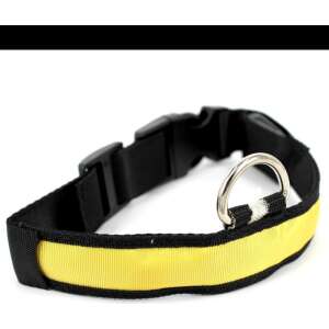 LED-Hundehalsband, gelb, Größe L, für Nachtspaziergänge, Sicherheit - Viehzucht