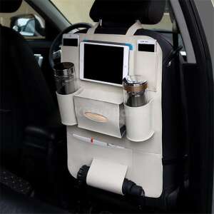 Ülésvédő autós tároló, háttámlavédő és rendező Bézs 36875674 - Autós rendszerező