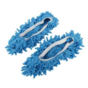 Blue microfiber cleaning slippers for mopping floors - Felmosó