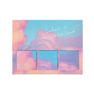 60 darabos rózsaszín felhős ragacsos jegyzettömb, 3 csomag 20 lapos - Irodai papíráru