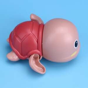 Red wind-up bath toy turtle, swimming in the water - Bath Toy