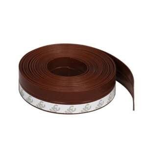 Brown self-adhesive weather stripping tape for doors and windows, 5 meters long - Sealing tape
