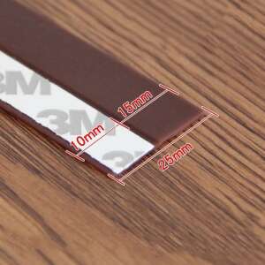 Brown self-adhesive door and window sealing tape, 25mm wide, 5m long - Sealing tape