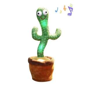 Cactus vorbitor dansator, jucărie de pluș, joc interactiv pentru copii, cântă 120 de cântece englezești, repetă sunete, luminează, dansează - Nonbrand Jocuri interactive pentru copii