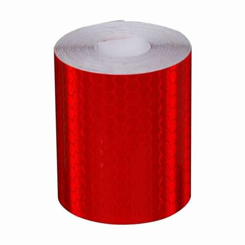 Red reflective tape for bicycle safety, 3 meters long