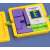 VariForm Squares puzzle kockák és mintakártyák sárga tálcán