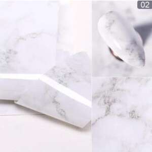 Folie pentru unghii cu marmură albă, accesorii pentru decorarea unghiilor, decorarea unghiilor, designul unghiilor, ușor de aplicat, detașabilă, potrivire perfectă - Design de unghii