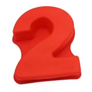 Red silicone cake mold shaped like the number 2 - Cookware & bakeware