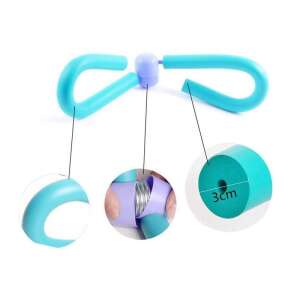 Collage of the blue Combester leg and arm toner fitness tool showing different angles and details - Fitness Equipment