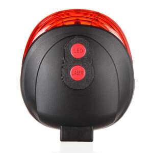 Red LED and laser bike tail light, rear light for bicycle safety - Bicycle Light