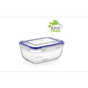 Tároló doboz szögletes patentzáras tetővel 1400 ml átlátszó