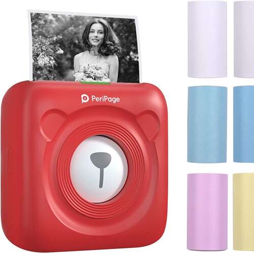 Drukarka termiczna Peripage Mini A6 czerwona (ZMR-OT-7-5)