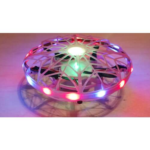 Розов UFO дрон с LED светлини, 5 сензора, ZMR-DR-8-3
