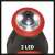 Einhell TE-MT 7,2 Li cordless rotary tool, close-up of LED light