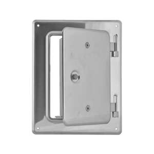 Edelstahl-Kaminabdeckung, 120x180 mm, verstärkt, Marke Auka, offen - STR