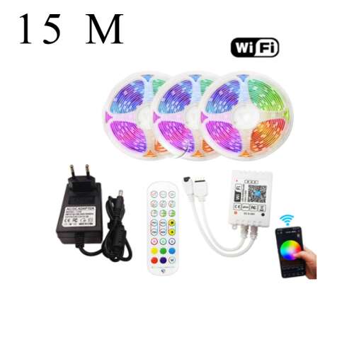 WiFi RGB LED Szalag - 15 Méter
