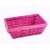 Rózsaszín fonott tároló kosár