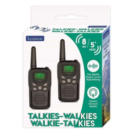 Digitális  Walkie Talkie 8 km-es hatótávval, 8 csatorna