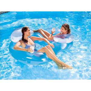 Scaun gonflabil Bestway dublu, pentru două persoane, albastru, plutitor pentru piscină - Bestway