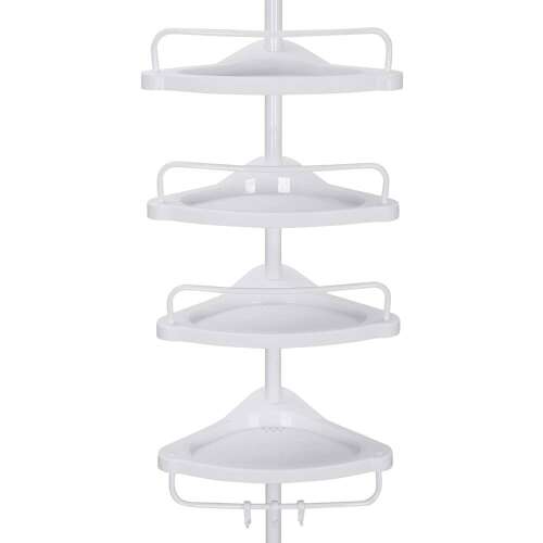 Podesiva teleskopska kupaonska kutna polica, 85-305 cm | SONGMICS