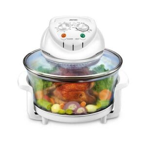 MPM MKO-02 Halogenofen mit Hähnchen und Gemüse - Elektrische Kochtöpfe