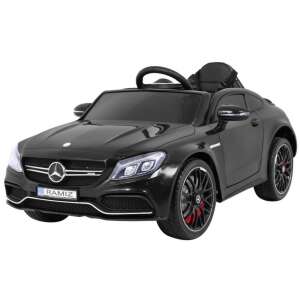 Fekete Mercedes-Benz C63 AMG elektromos kisautó gyerekeknek - Ramiz