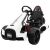 Ramiz Bolid XR-1 fehér elektromos gyerek gokart, szögletes nézet