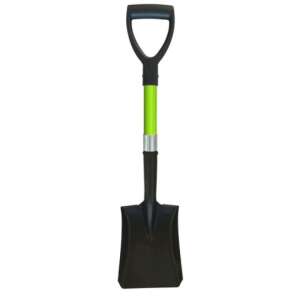 GardenLine stainless steel shovel with green handle - GardenLine