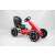 ABARTH piros pedálos gokart, ferde nézet