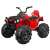 Piros elektromos quad kerékpár gyerekeknek, 2 motor, EVA kerekek, felfüggesztés, OEM Quad