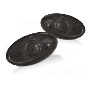 Pereche de lumini de semnalizare laterale negre pentru Peugeot 206 și 307 - Lumini auto