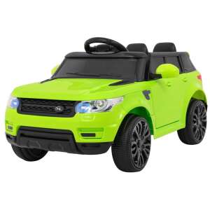 Zöld elektromos sportautó, OEM, 2x30W, 2x6V/4,5Ah, 3 sebesség, STOP gomb, műanyag kerekek, felfüggesztés, zenelejátszó, MP3, SD, AUX, USB, USB 36996248 Elektromos járművek - Lány