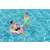 Persoană care folosește inelul gonflabil Bestway 91 cm colorat în piscină