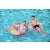 Doi copii care folosesc inelul gonflabil Bestway 91 cm colorat în piscină