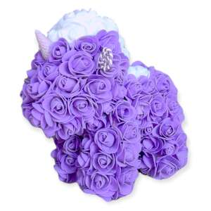 Lila rózsa unikornis, Cuki rózsa unikornis, candy egyszarvú díszdobozban - Ajándék ötlet Valentin-napra