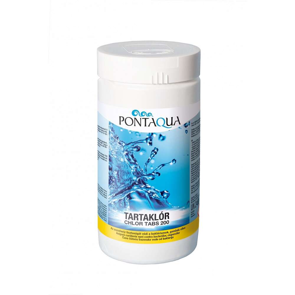 Pontaqua Tartaklór 200 g Slow-Dissolving Chlorine Tablets (1 kg)